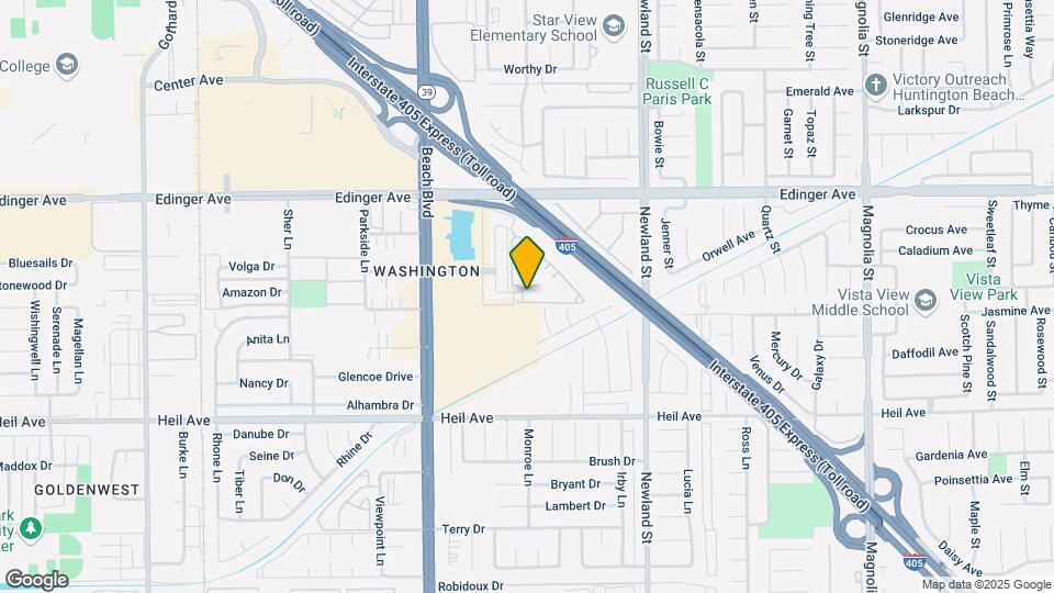 Huntington Villa Yorba Apartments Map and Location Details