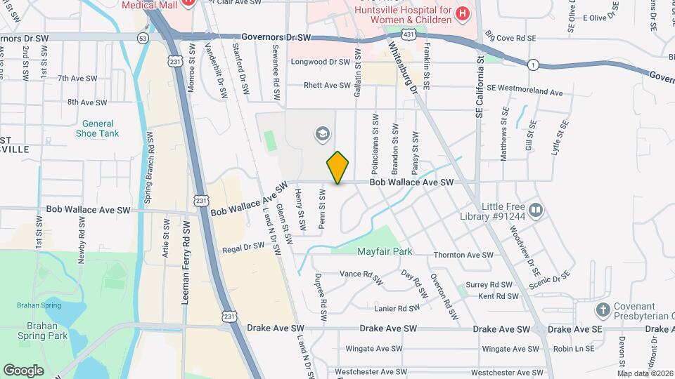 507 Bob Wallace Ave SW Mapa y Detalles de la Ubicación