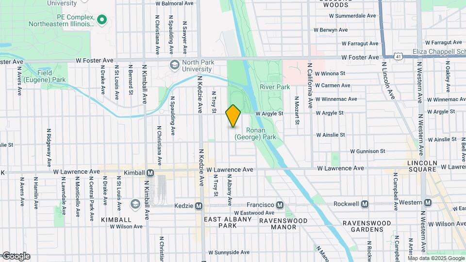 4923 N Albany Ave Map and Location Details