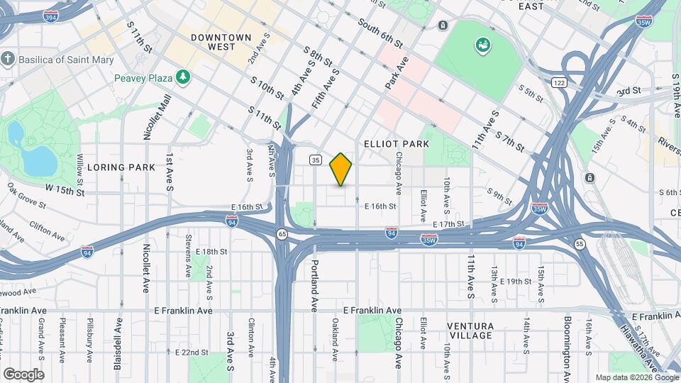 629 E 15th St Map and Location Details