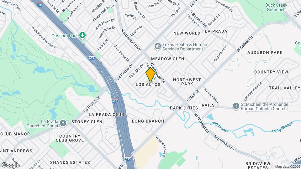 1725 Medina Dr Map and Location Details