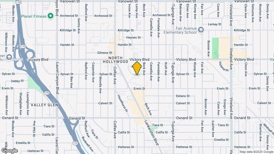 11564 Sylvan St Map and Location Details