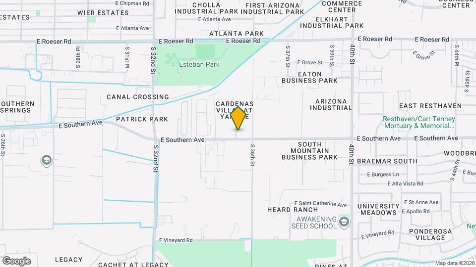 5911 S 35th Pl Map and Location Details