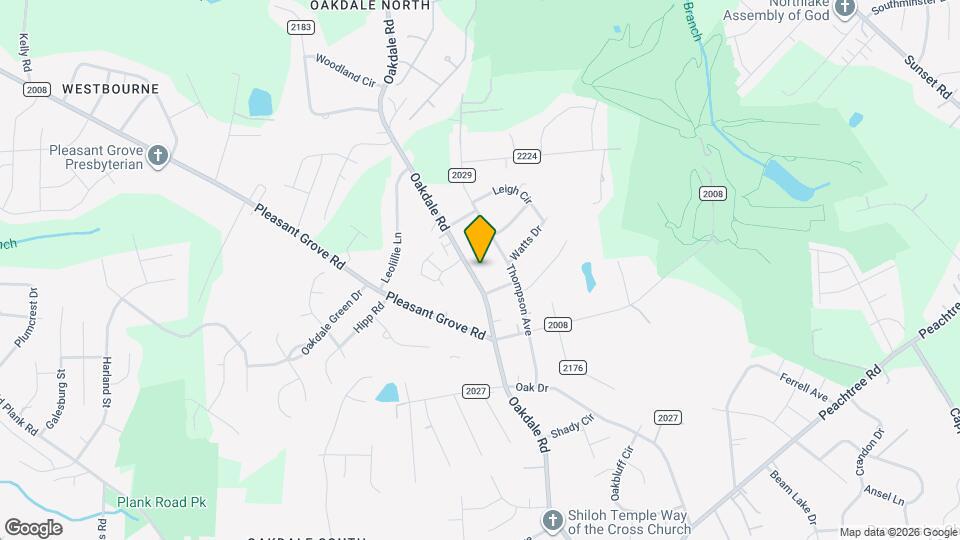 2022 Oakdale Rd Map and Location Details