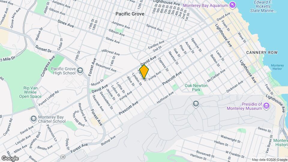 801 Parcel St Map and Location Details