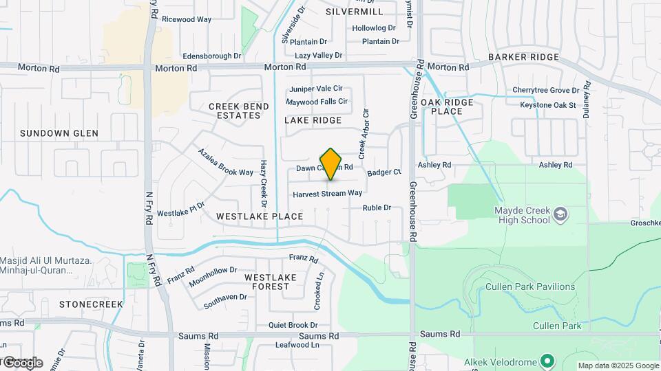 19423 Hickory Meadow Ln Map and Location Details