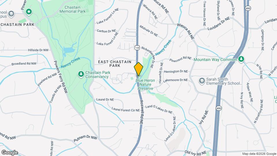 Post Chastain Apartments Map and Location Details