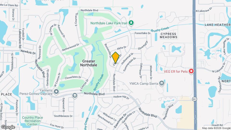 16203 Fantasia Dr Map and Location Details