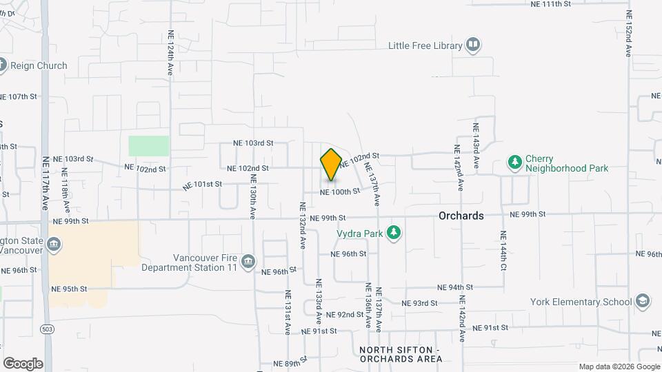 10004 NE 134th Ave Map and Location Details