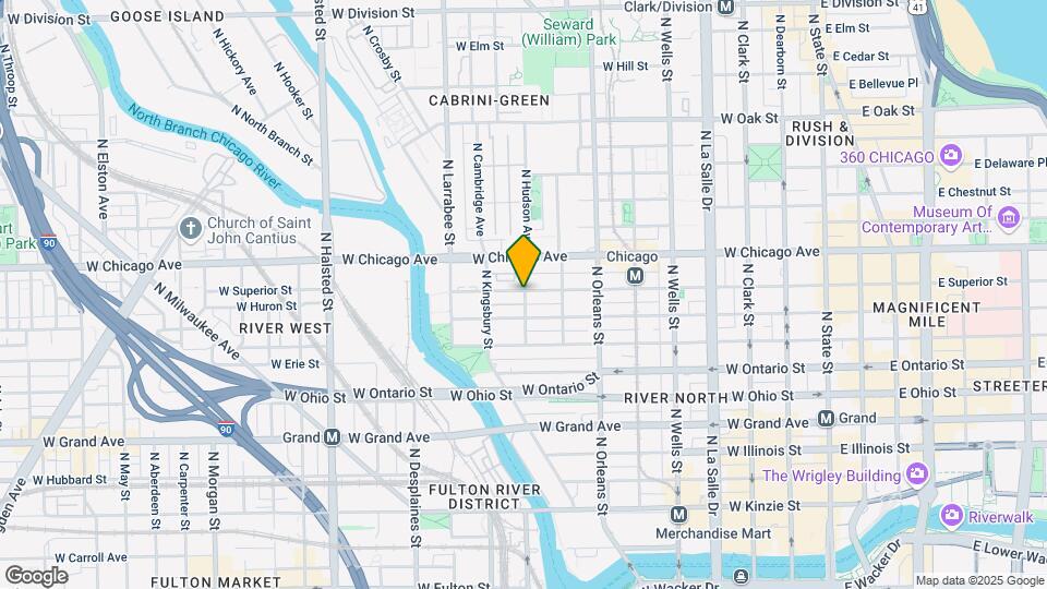 720 N Hudson Ave Map and Location Details