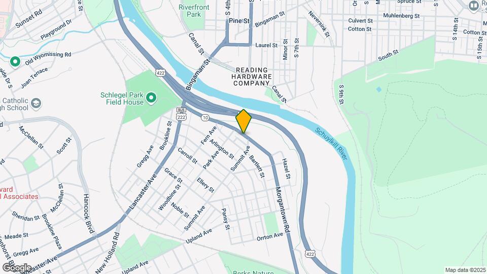 222 Morgantown Rd Map and Location Details