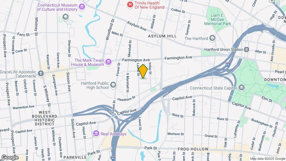 234 Laurel St Map and Location Details