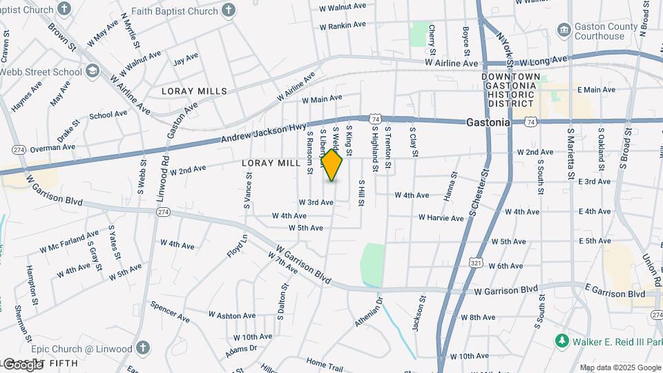 315 S Weldon St Map and Location Details