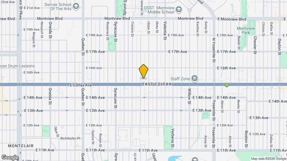 1520 Tamarac St Map and Location Details