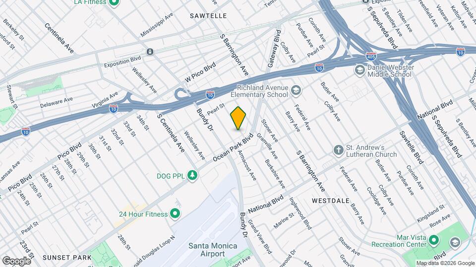 2587 S Westgate Ave Map and Location Details