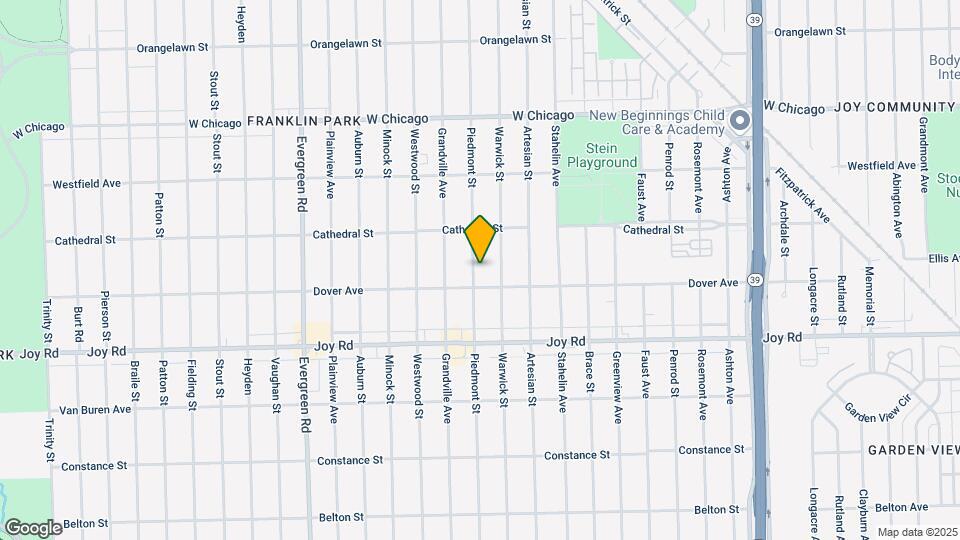 9034 Piedmont St Map and Location Details