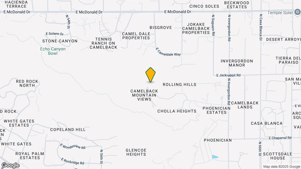 6010 E Cholla Ln Map and Location Details
