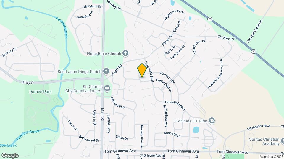332 Centerfield Dr Map and Location Details
