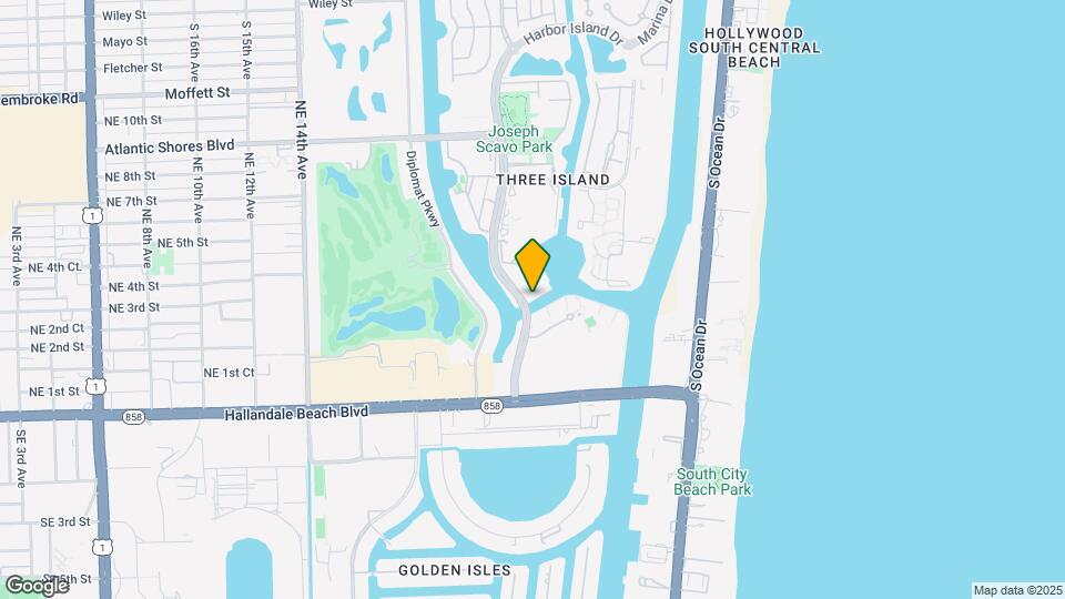 252 Three Islands Boulevard Mapa y Detalles de la Ubicación