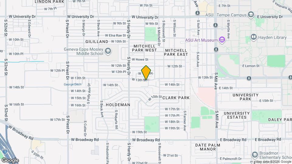707 W 13th St Map and Location Details