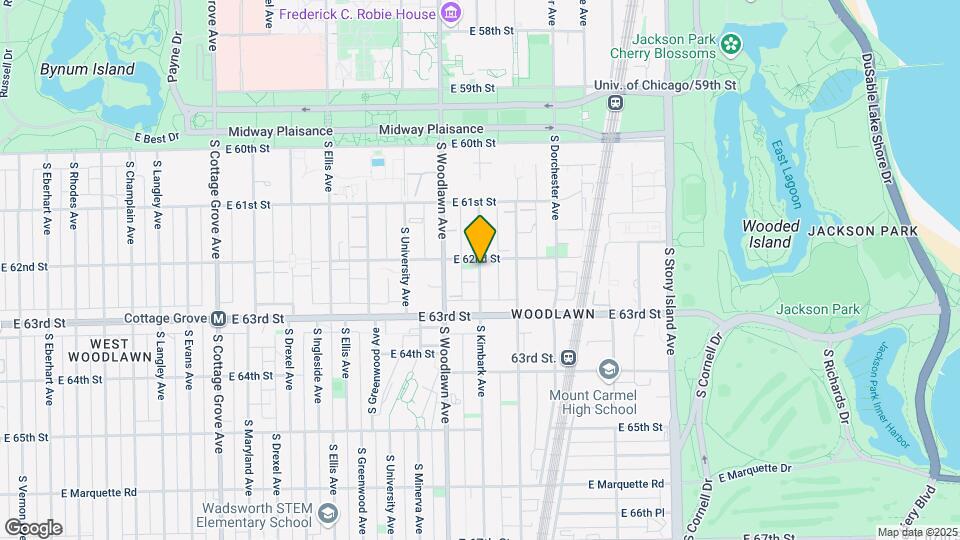 6206 S Kimbark Ave Map and Location Details