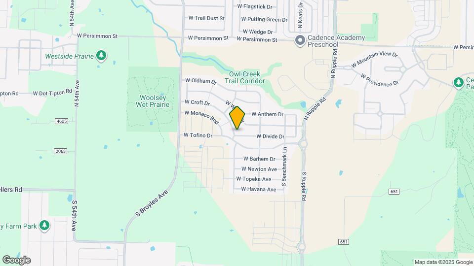 4526 W Croft Dr Map and Location Details