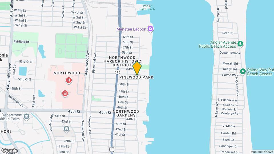 5207 N Flagler Dr Mapa y Detalles de la Ubicación