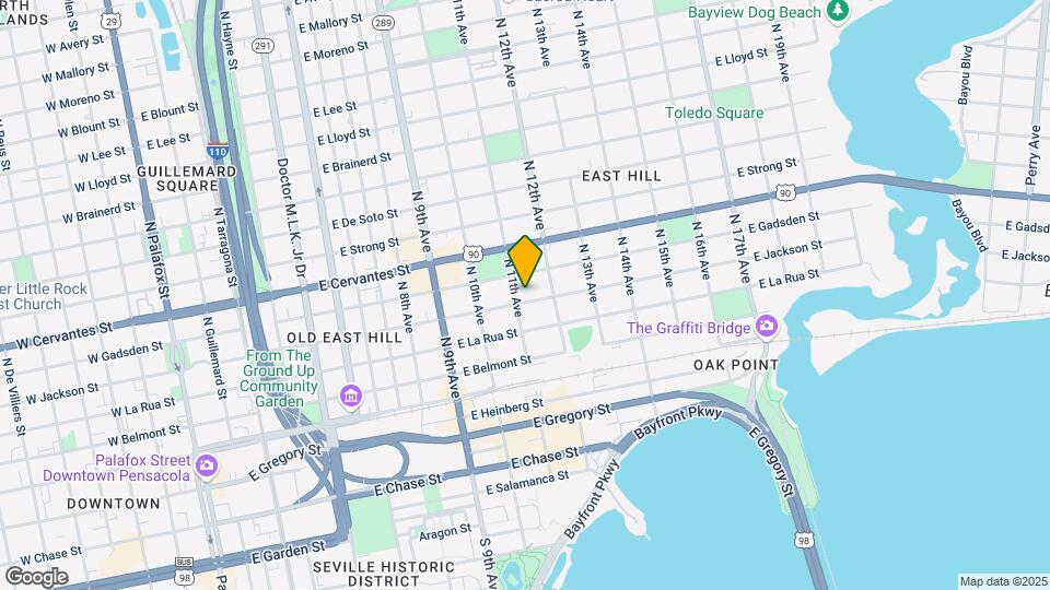 1106 E Jackson St Map and Location Details