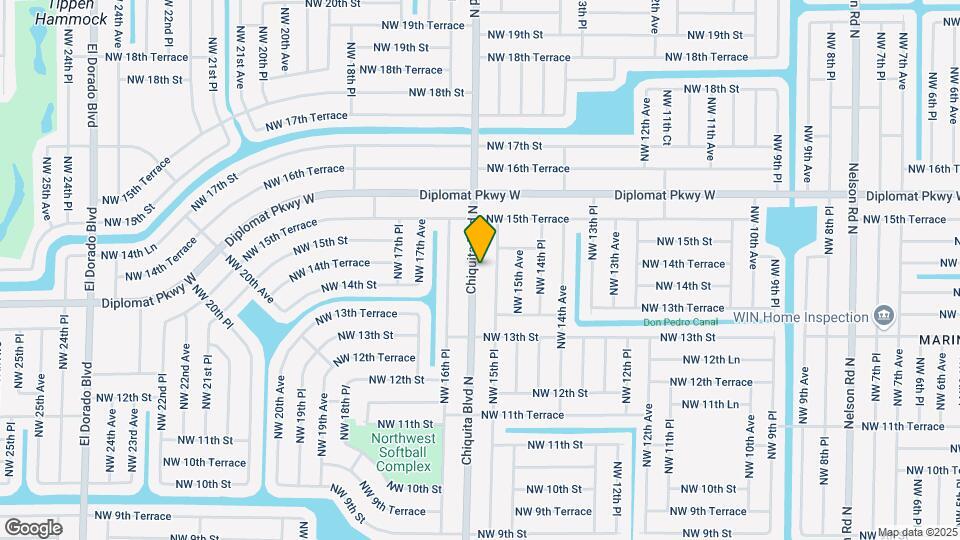 1343 Chiquita Blvd N Map and Location Details