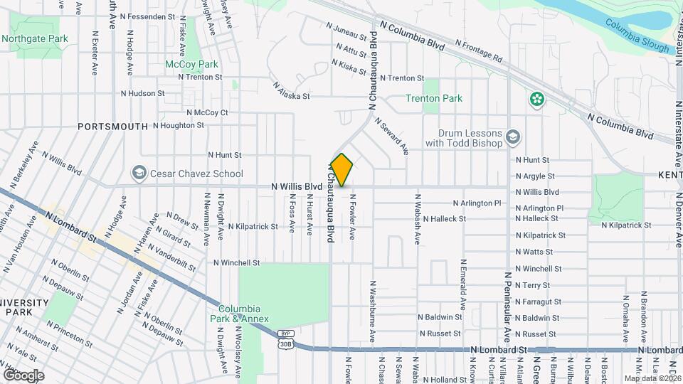 3954 N Willis Blvd Map and Location Details