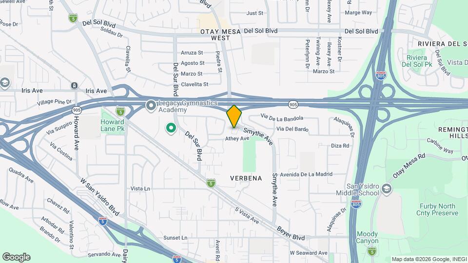 1536 Smythe Ave Mapa y Detalles de la Ubicación