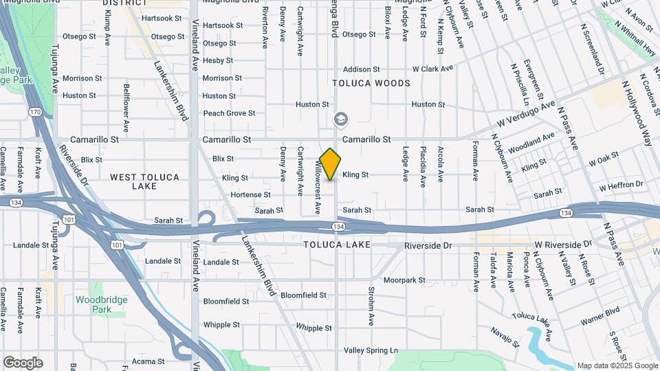 4651 Cahuenga Blvd Mapa y Detalles de la Ubicación