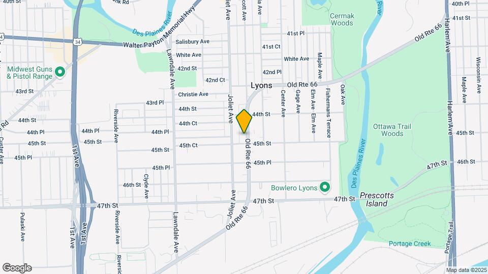 4438 Prescott Ave Map and Location Details