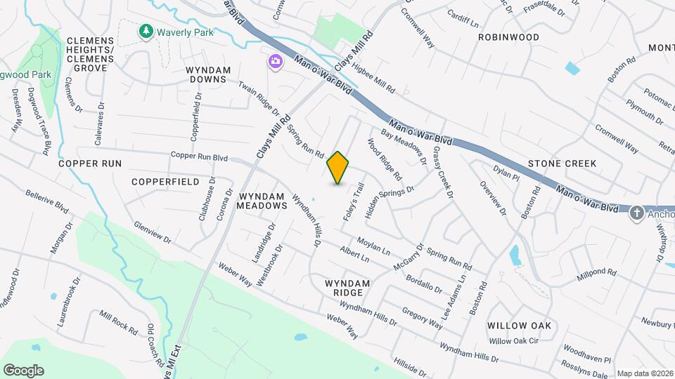 3933 Pine Ridge Way Map and Location Details