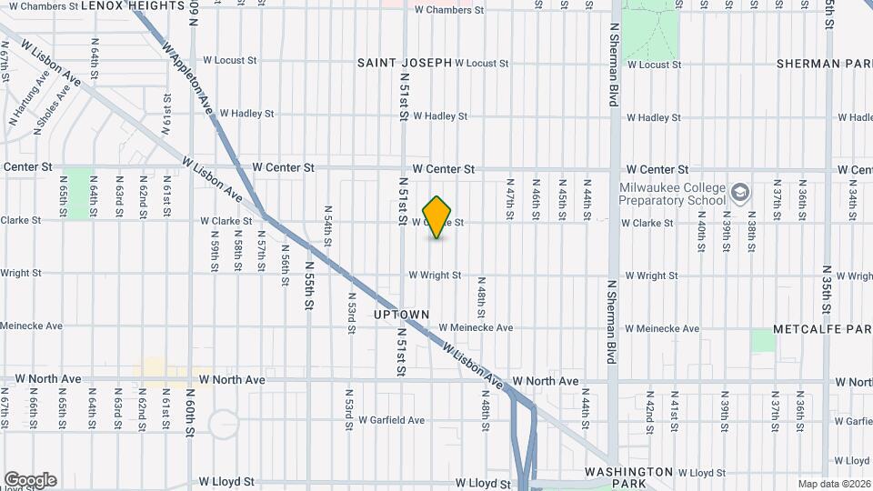 2542 N 50th St Map and Location Details