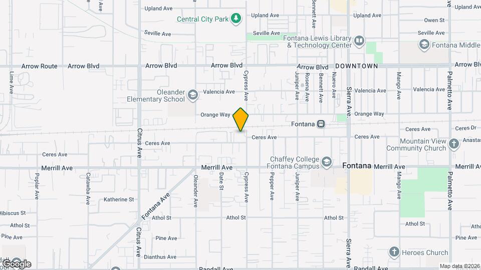 16468 Ceres Ave Map and Location Details