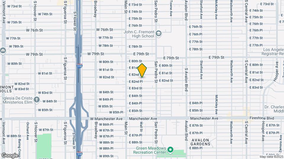 8218 Wall St Map and Location Details