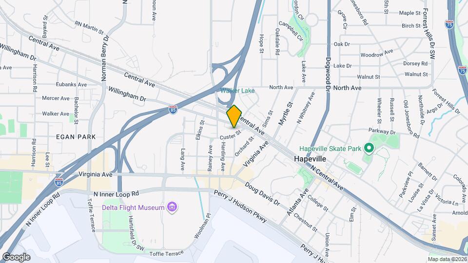 835 Custer St Map and Location Details