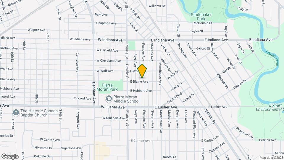 1829 Frances Ave Map and Location Details