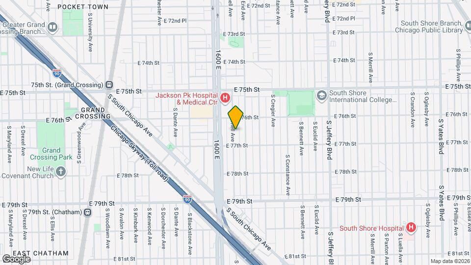 7631 S Cornell Ave Map and Location Details