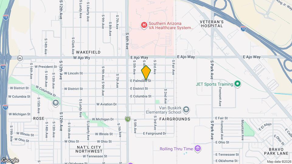 204 E Palmdale St Map and Location Details