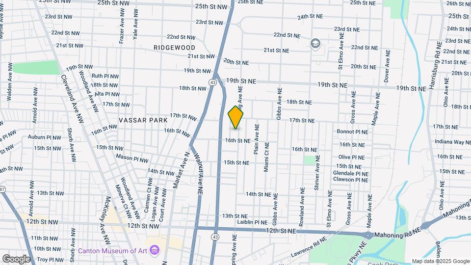 1617 Spring Ave NE Map and Location Details