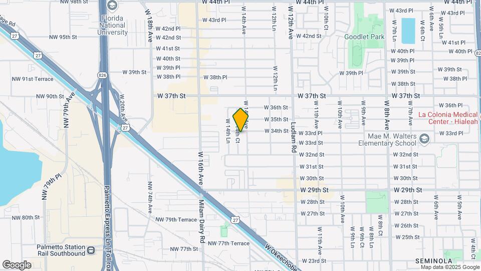 3373 W 14th Ct, Unit #1 Mapa y Detalles de la Ubicación
