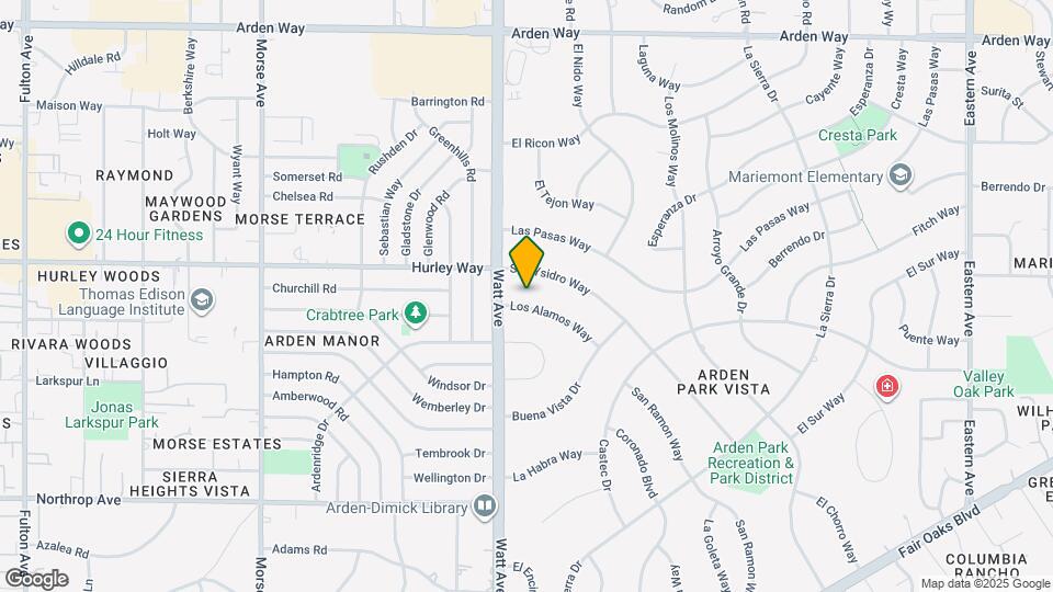 3521 Los Alamos Way Map and Location Details