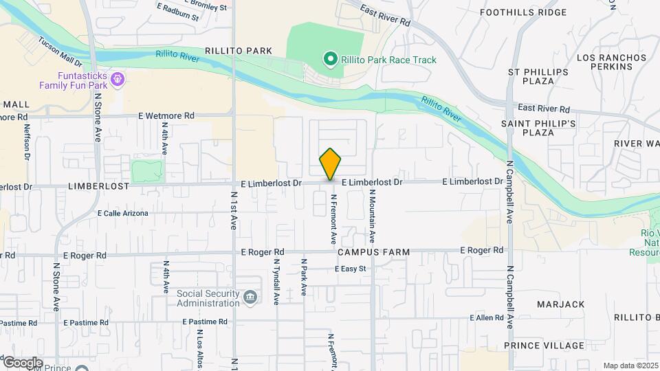 1102 E Limberlost Dr Map and Location Details