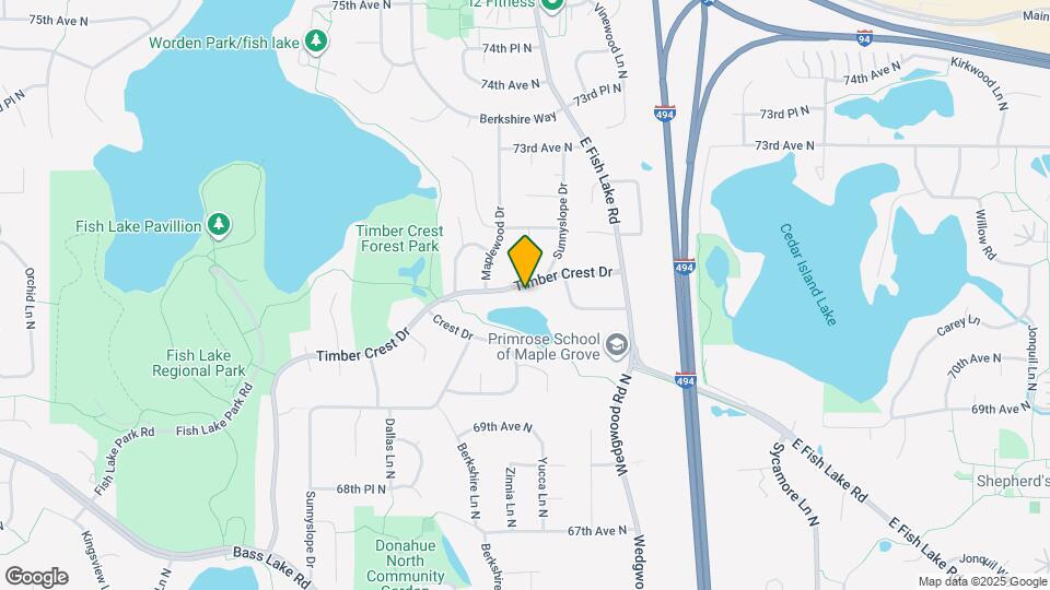 13645 Timber Crest Dr Mapa y Detalles de la Ubicación