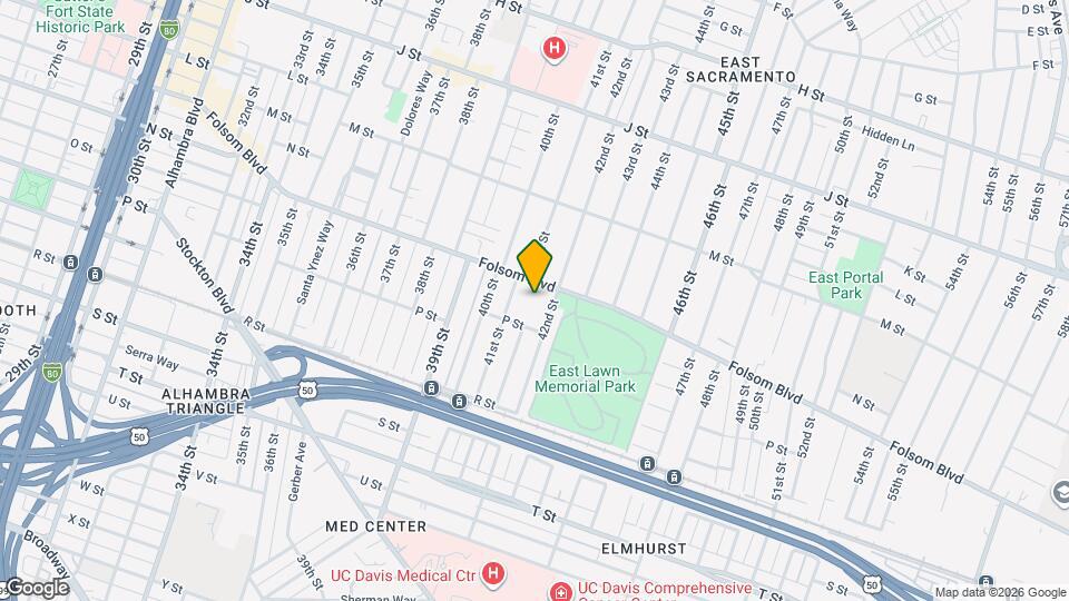 4100 Folsom Blvd Map and Location Details