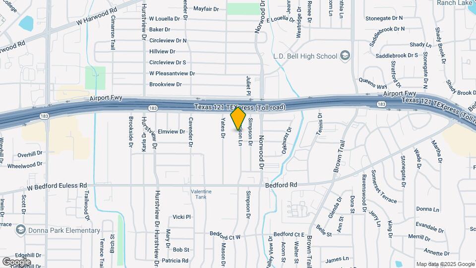 1409 Harrison Ln Map and Location Details