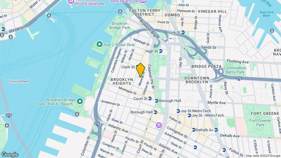 29 Monroe Pl Mapa y Detalles de la Ubicación
