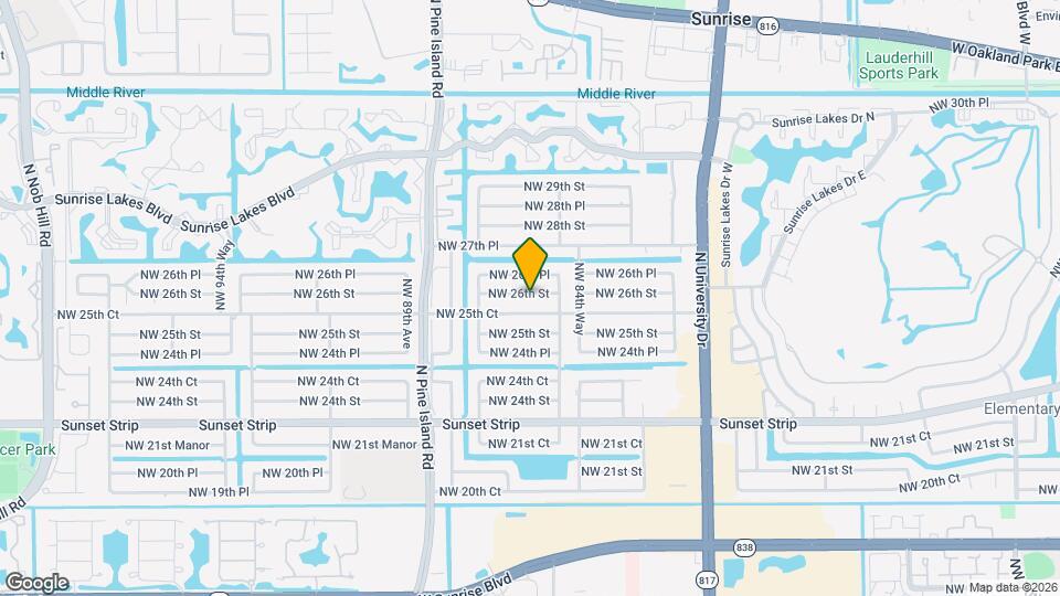 8550 NW 26th St Map and Location Details